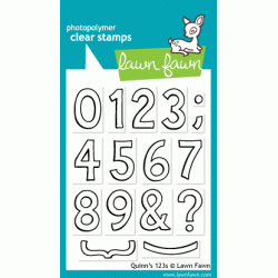 Lawn Fawn Quinn's 123s numbers stamp set 